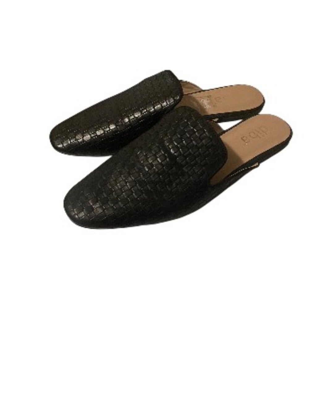 WOVEN FLAT MULES SLIP-ON